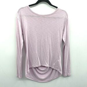 Calia by Carrie Underwood pink draped back activewear woman running tee XS